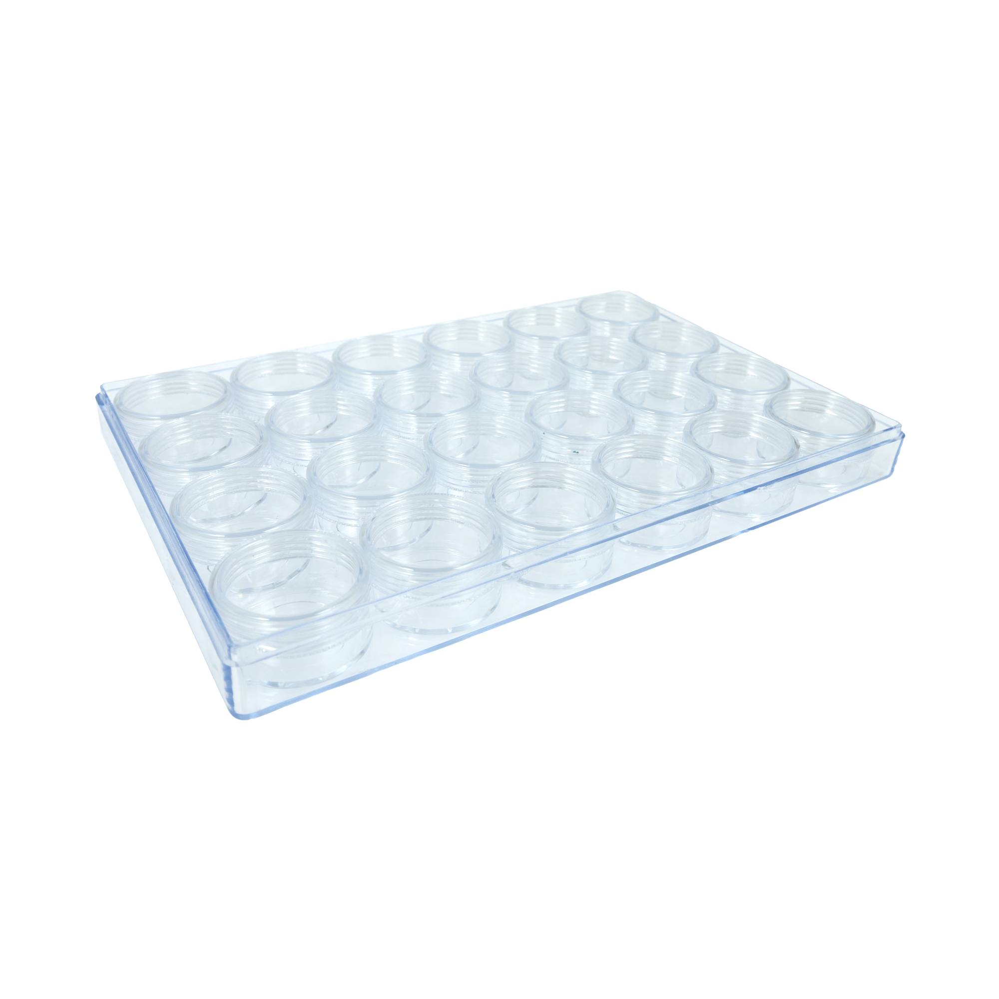 Clear Bead Storage Box 24 Pots