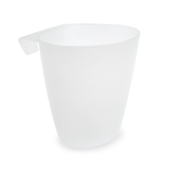 Translucent White Trolley Bin