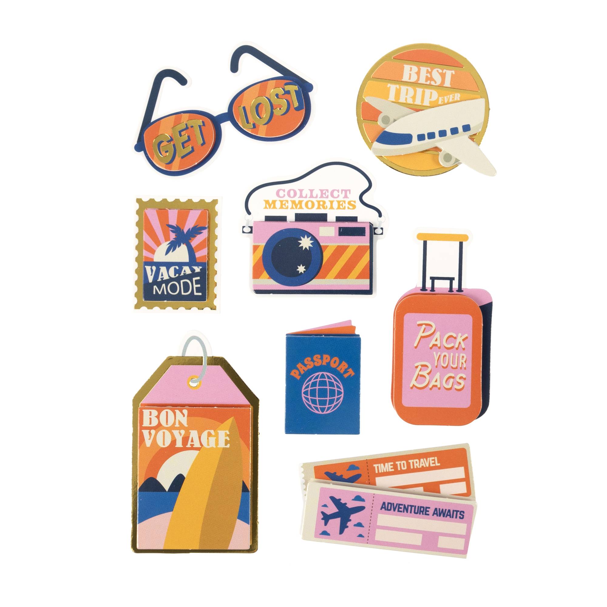 Travel Camera Card Toppers 8 Pack