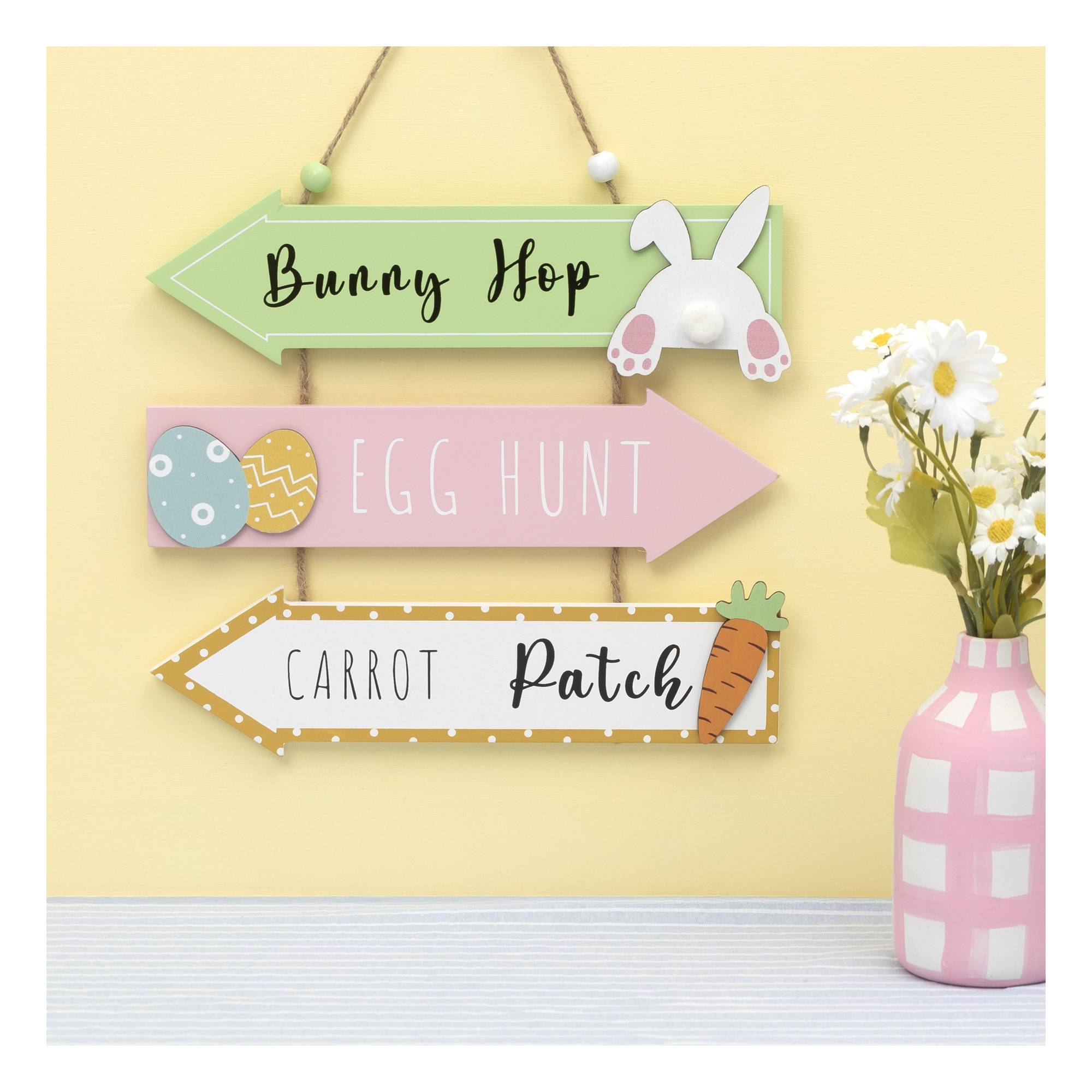 Egg Hunt Triple Sign