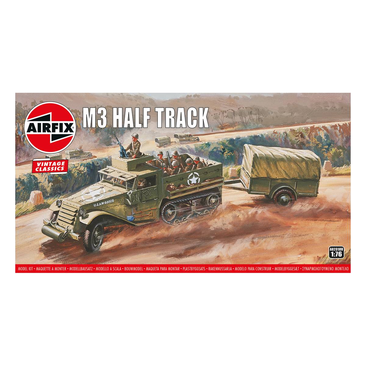 Airfix M3 Half Track Model Kit 1:76