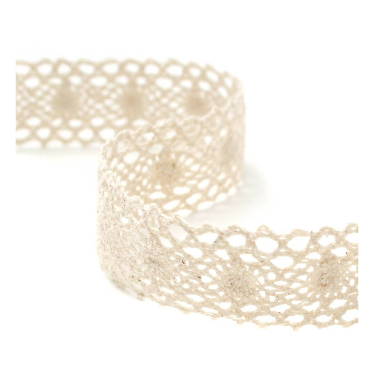Cream Cotton Lace Ribbon 30mm x 5m