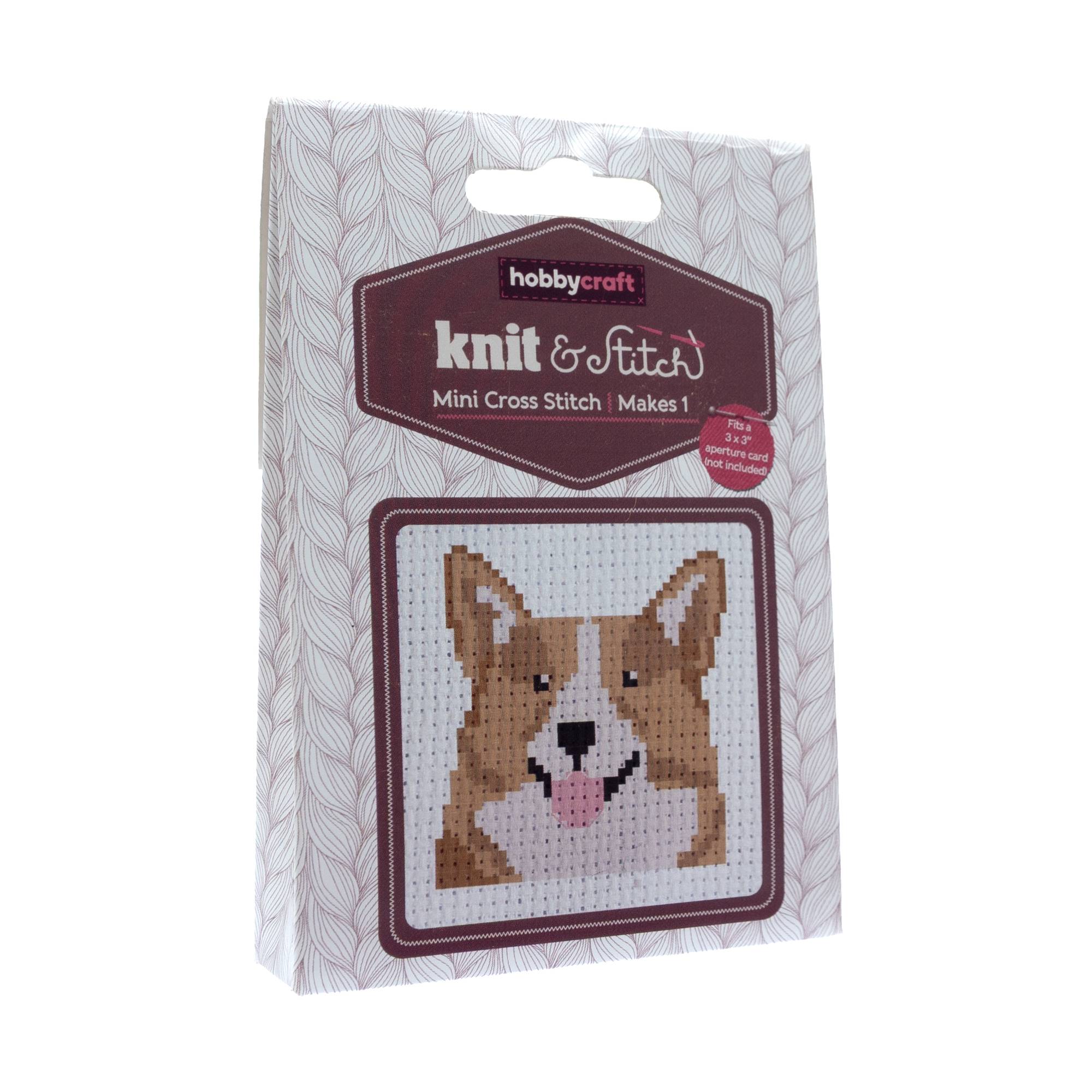 Mini Corgi Cross Stitch Kit