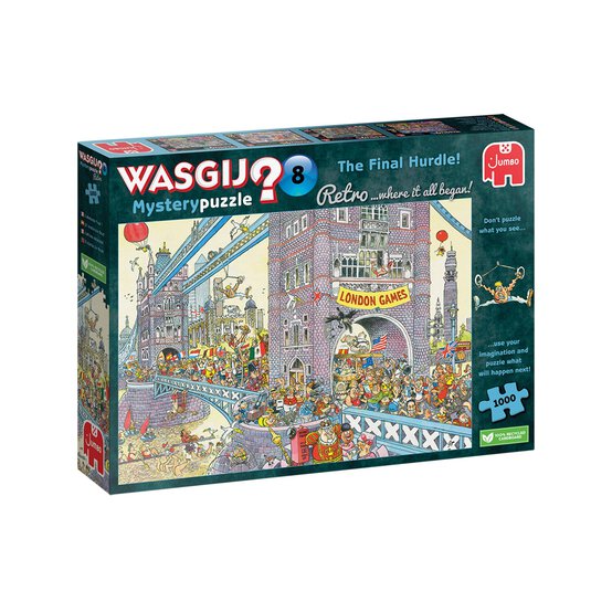 Wasgij Mystery 8 Retro Final Hurdle Jigsaw Puzzle 1000 Pieces