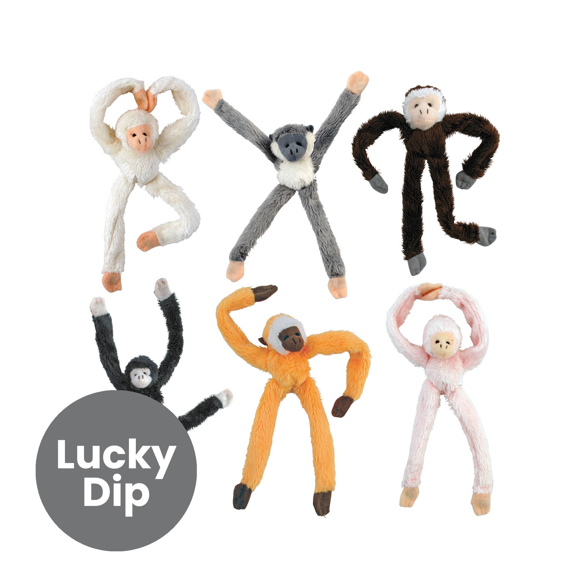 Assorted Grippies Monkey Stuffed Toy