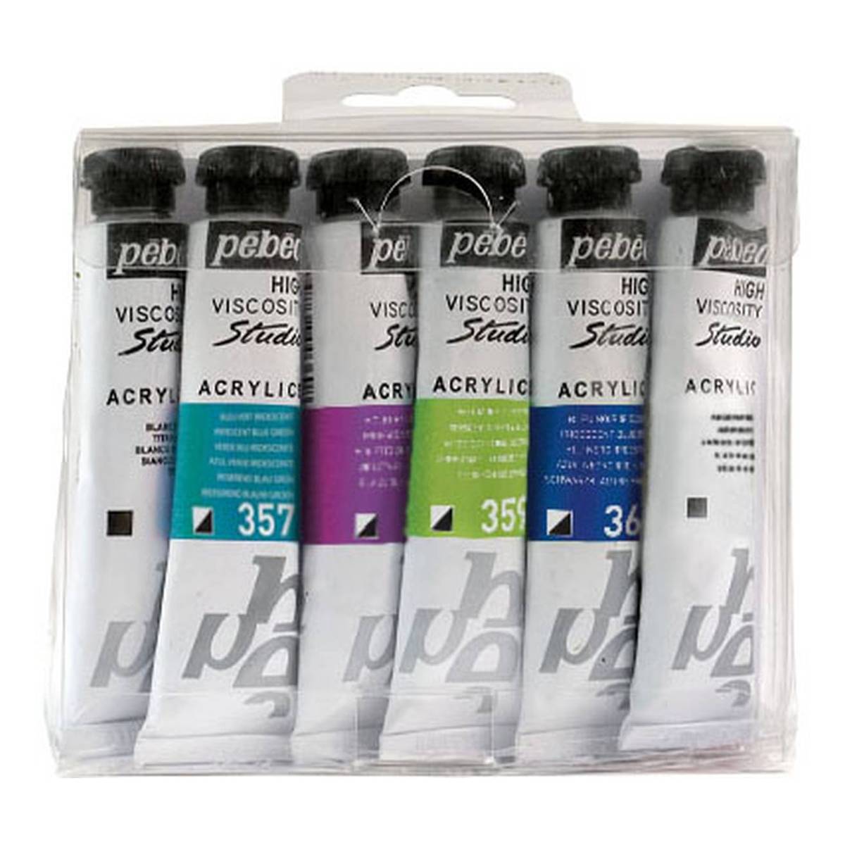 Pebeo Studio Dyna Acrylic Paint Set 6 Pack