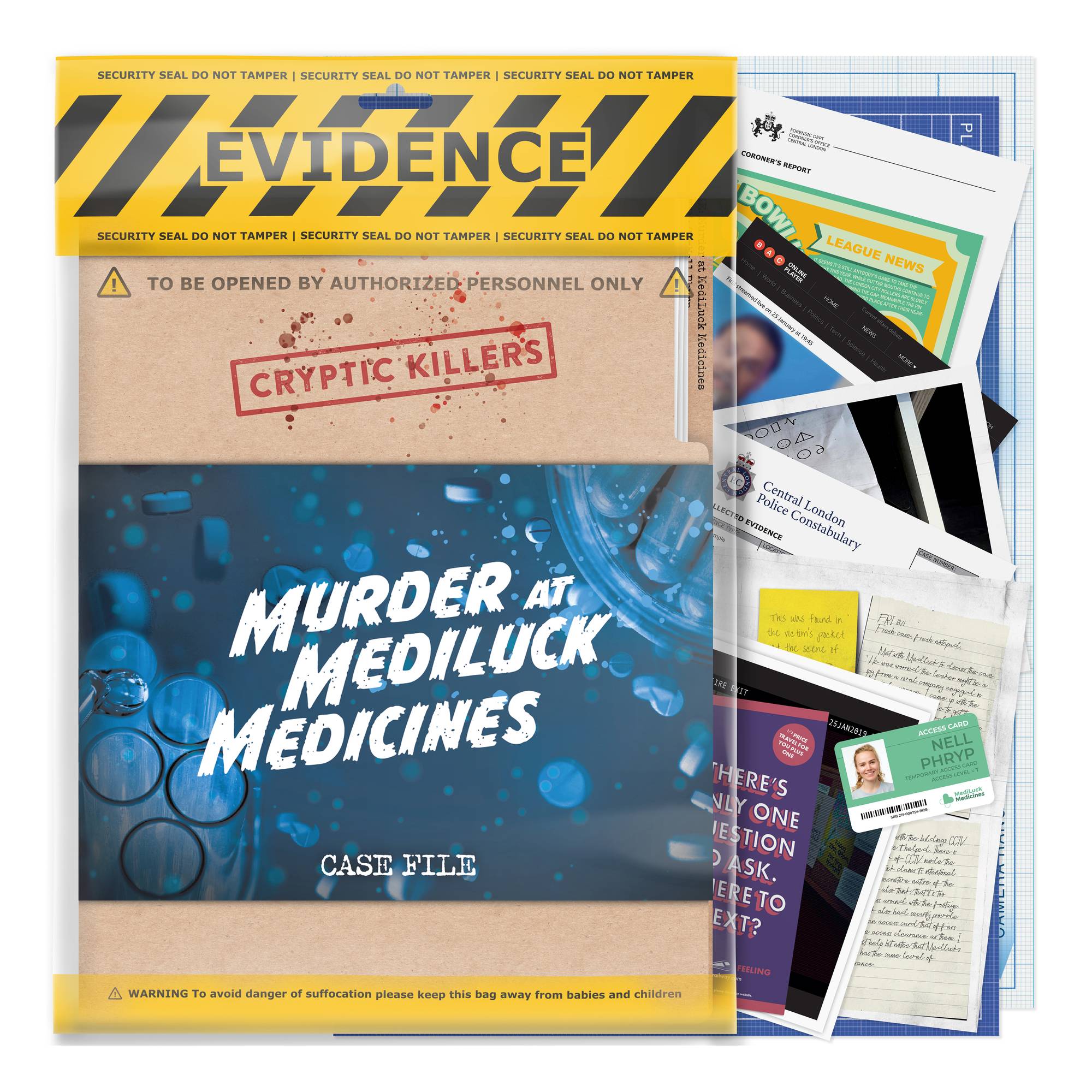 Cryptic Killers: Murder at Mediluck Medicines