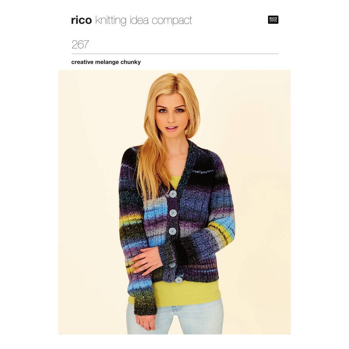 Rico Creative Melange Chunky Cardigan Digital Pattern 267