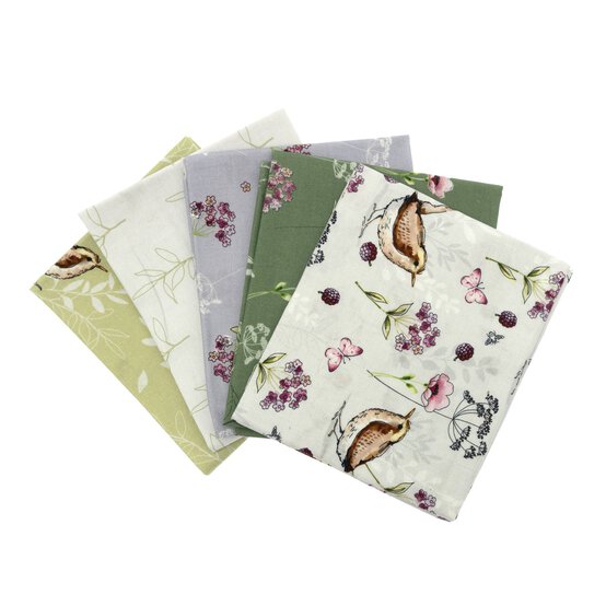 Nature’s Melody Cotton Fat Quarters 5 Pack