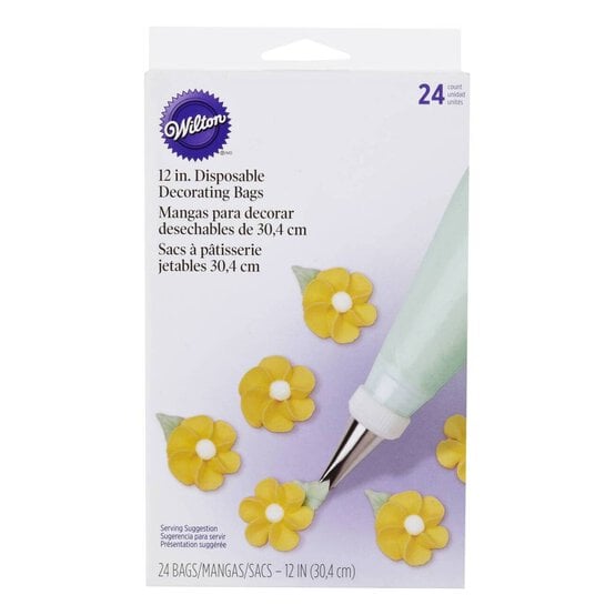 Wilton 12-Inch Disposable Decorating Bags 24 Pack