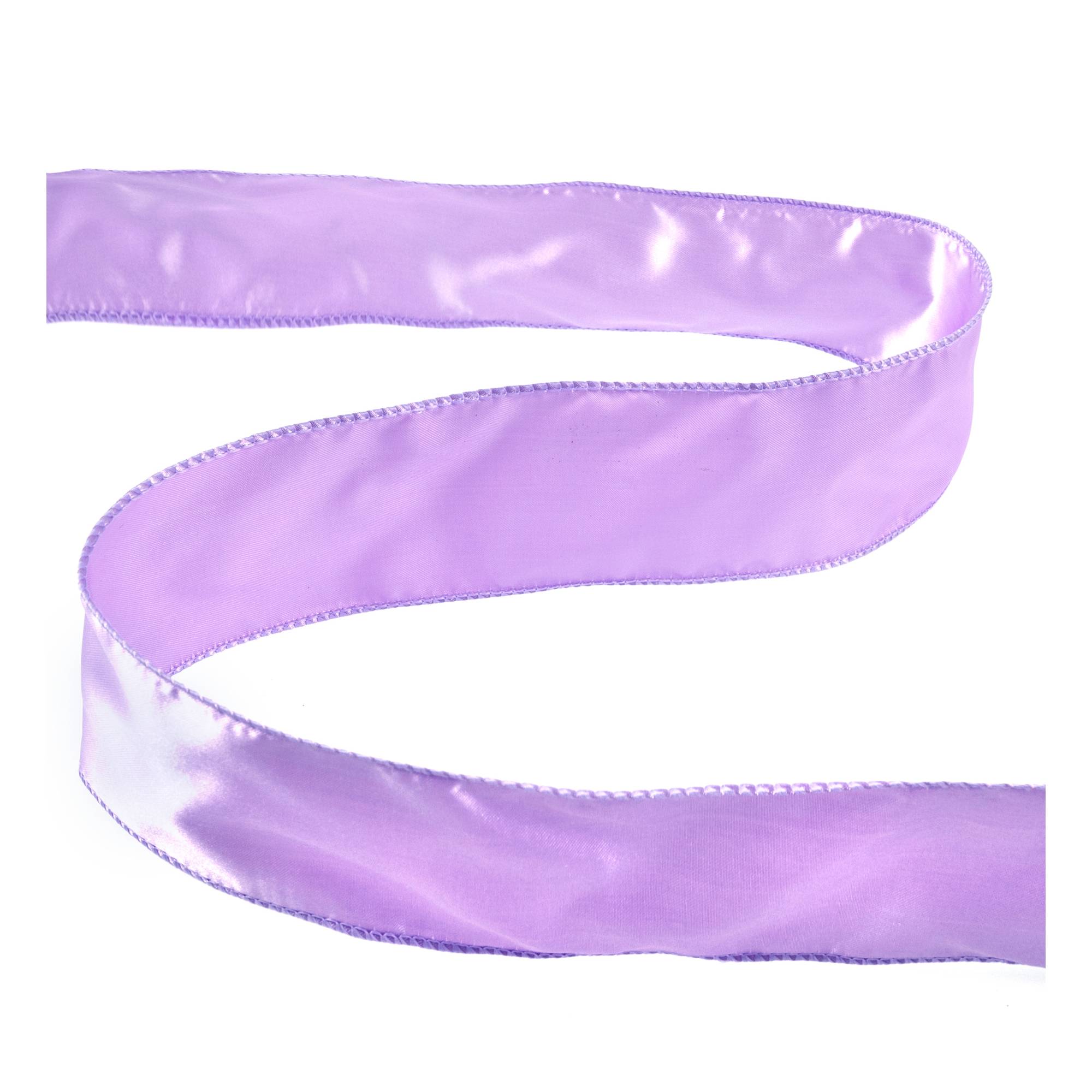 Lilac Wire Edge Satin Ribbon 63mm x 3m