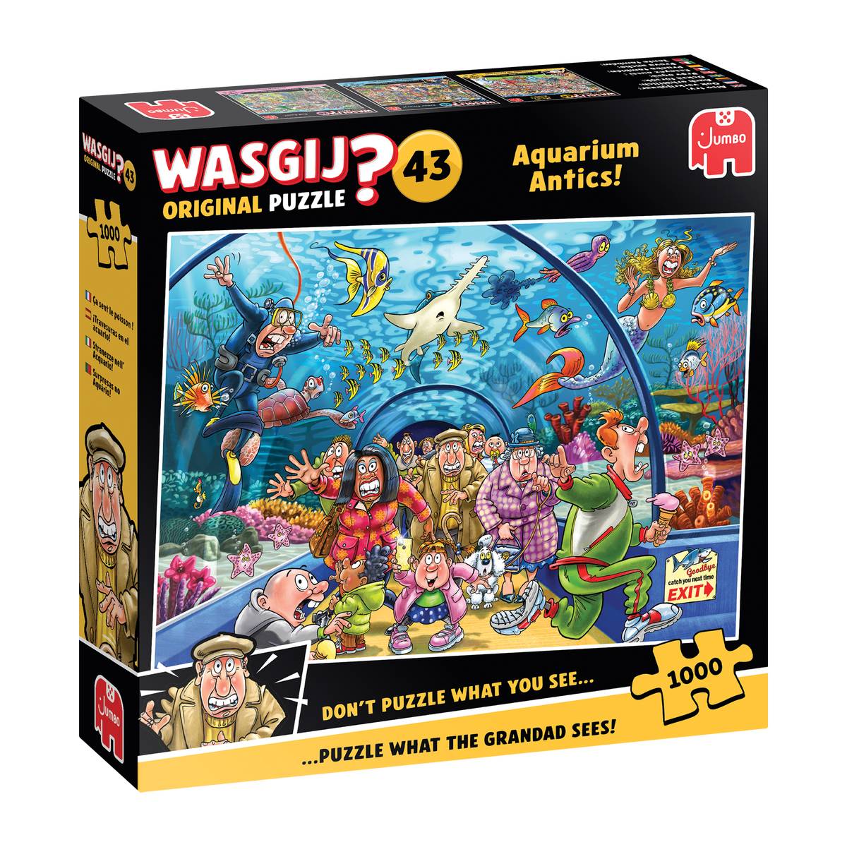 Wasgij Original 43 Aquarium Antics Jigsaw Puzzle 1000 Pieces