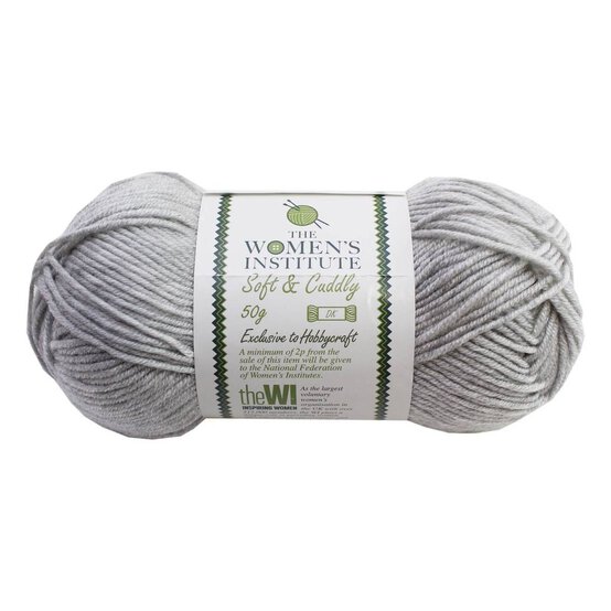 Women's Institute Grey Soft and Cuddly DK Yarn 50g