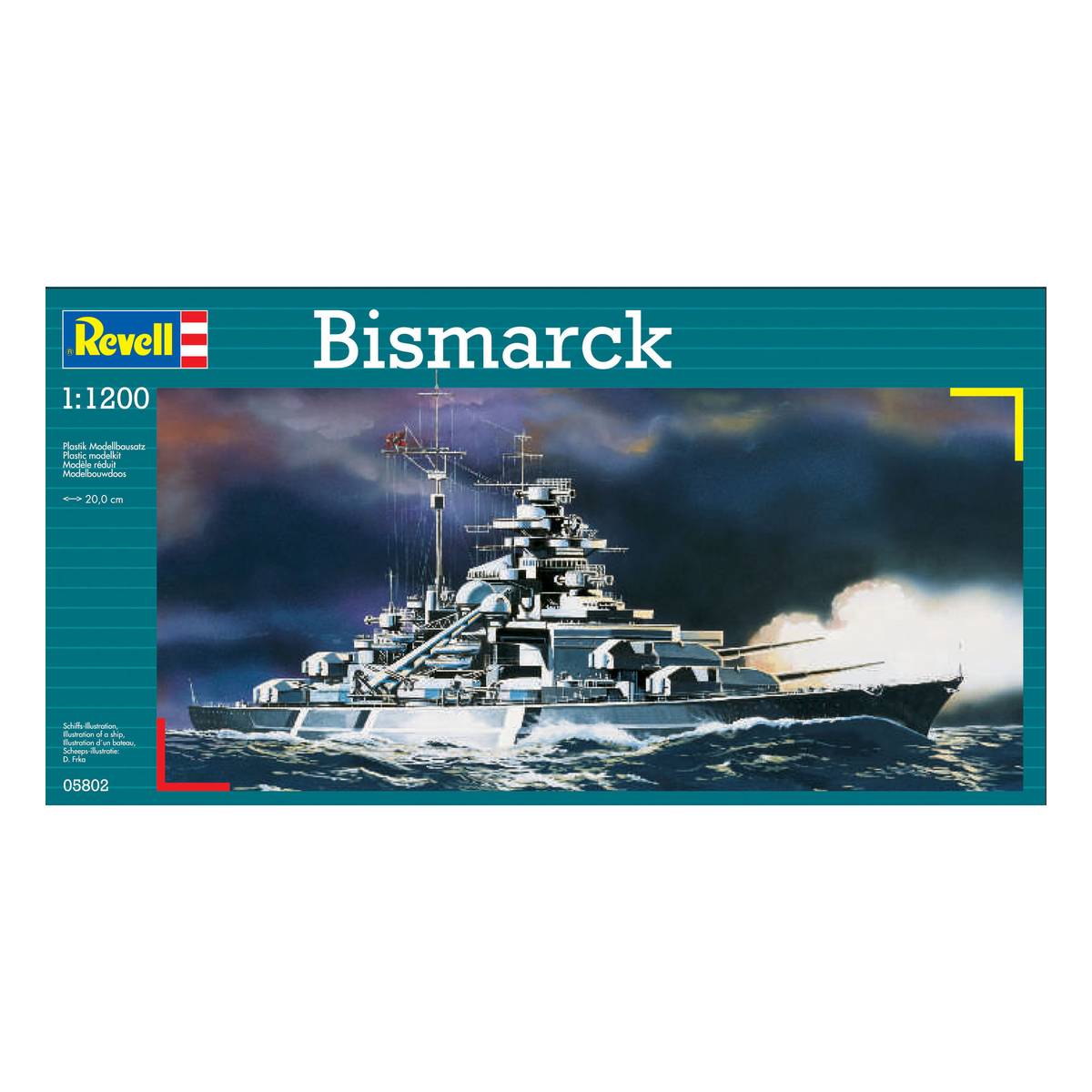 Revell Bismarck Model Kit 1:1200