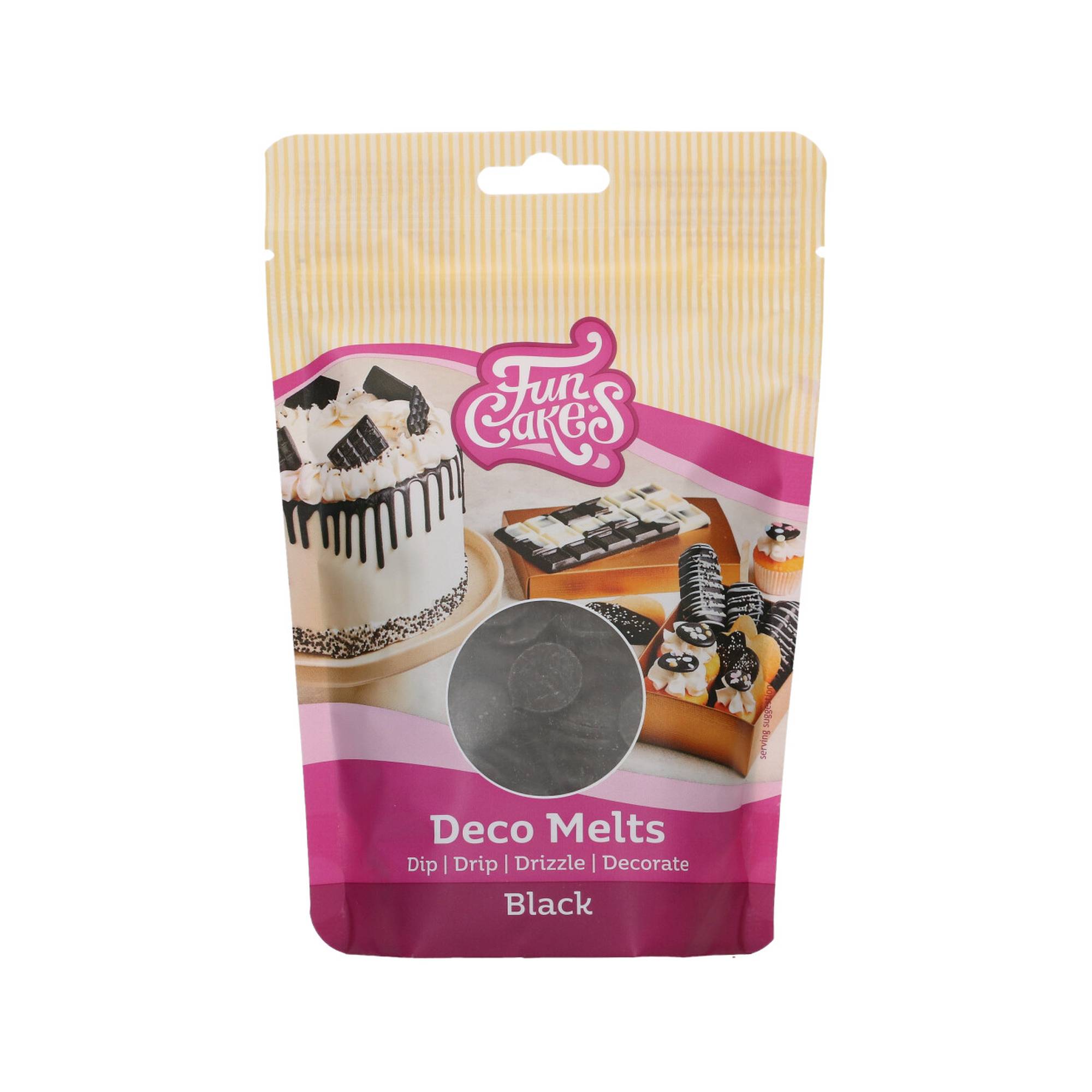 Funcakes Black Deco Melts 250g