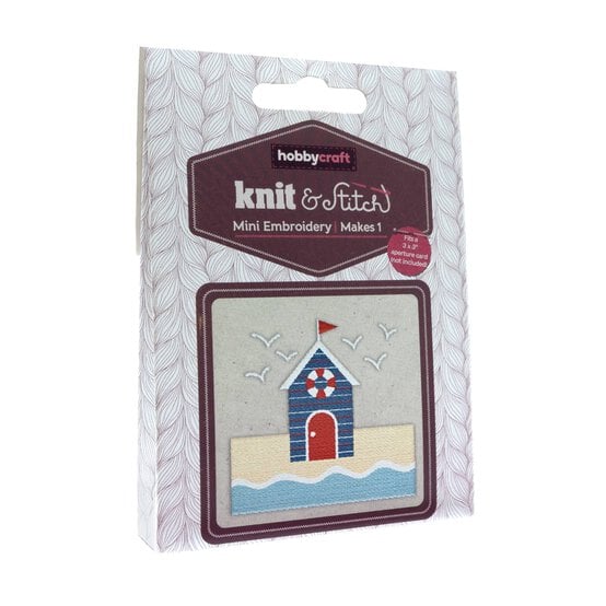 Mini Beach Hut Embroidery Kit