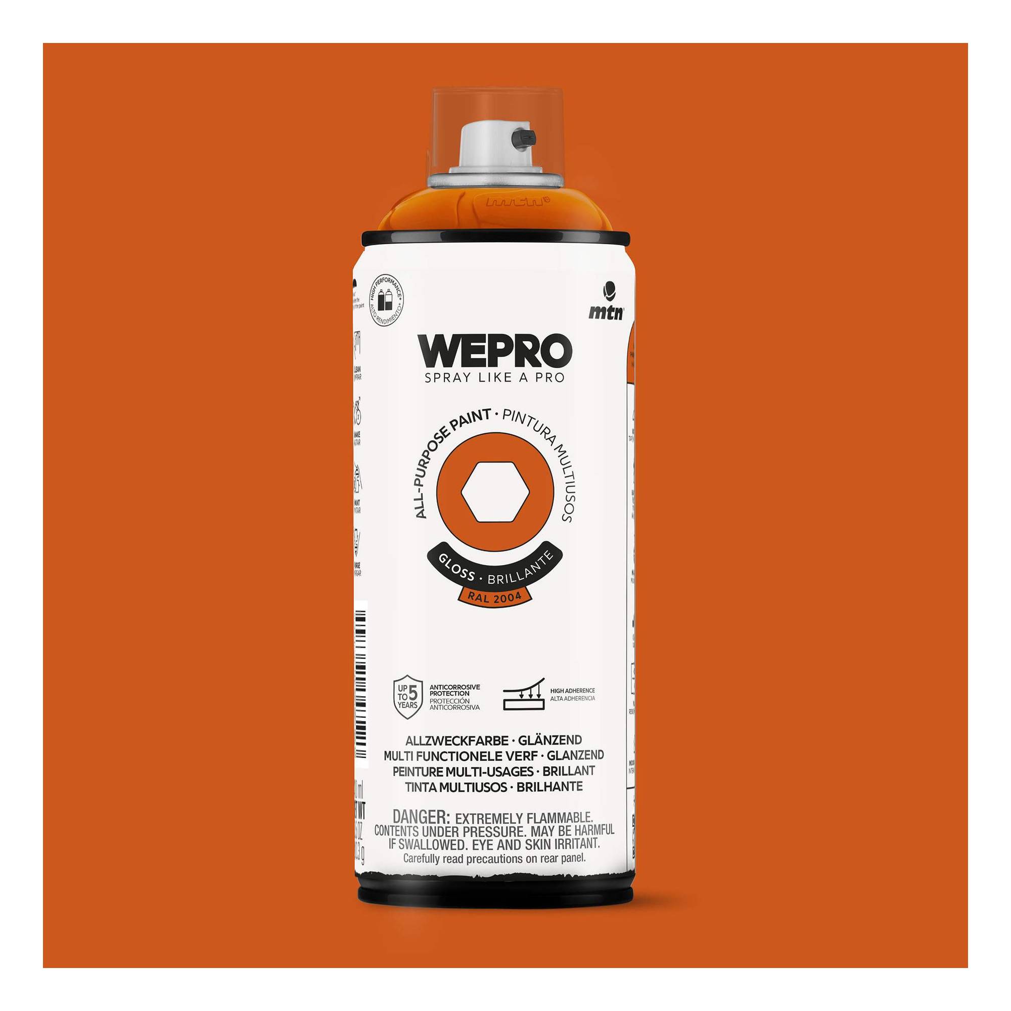 MTN WEPRO Phoenix Orange Gloss All-Purpose Paint 400ml