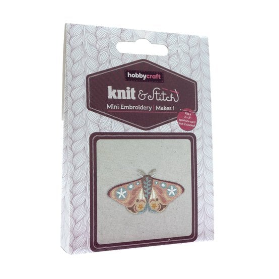 Mini Moth Embroidery Kit