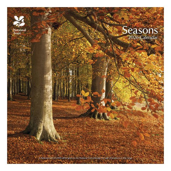 National Trust Seasons Wall Calendar 2026