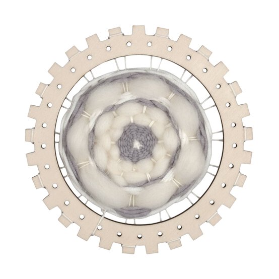 Natural Circular Weaving Loom Set 5 Pieces