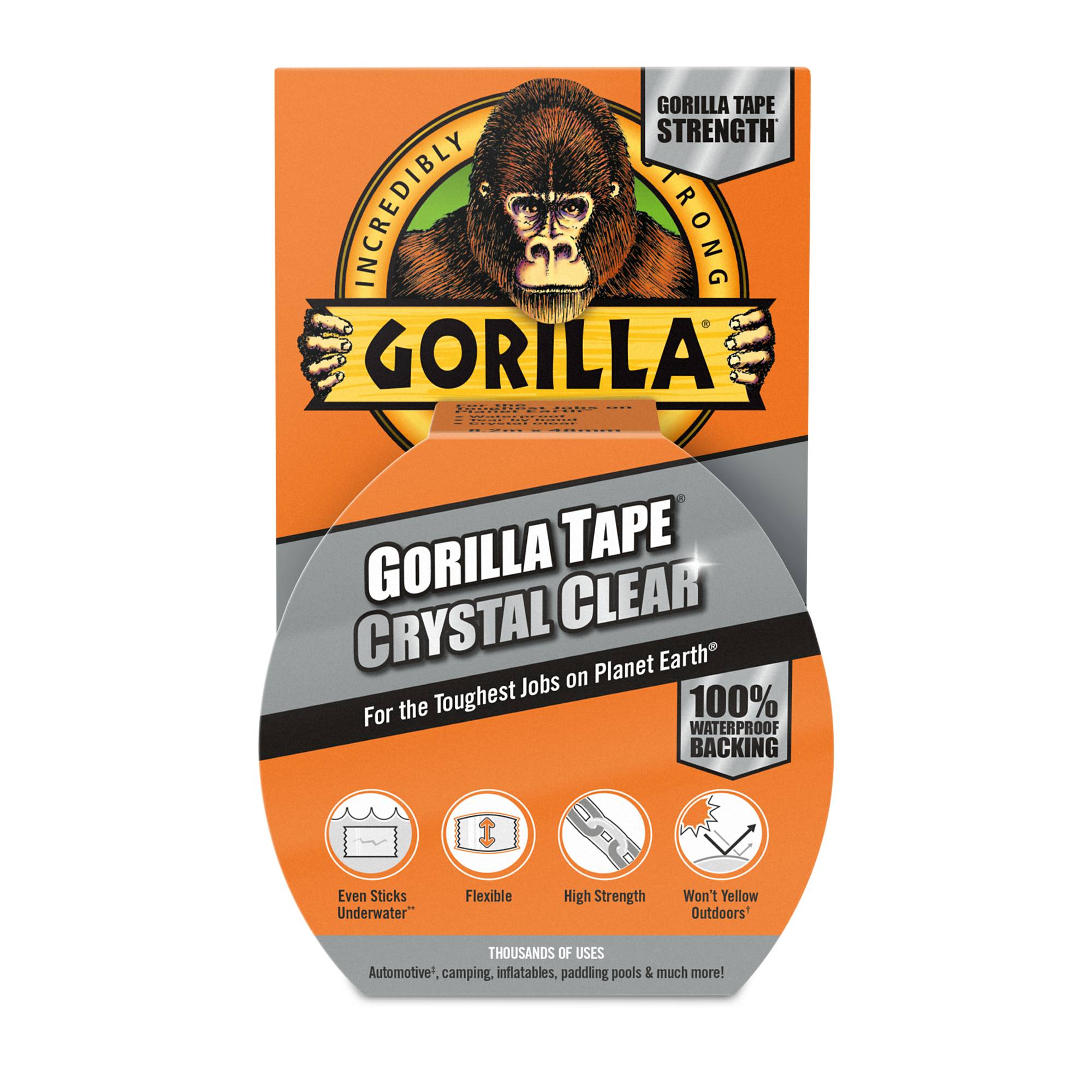 Gorilla Crystal Clear Tape 8m