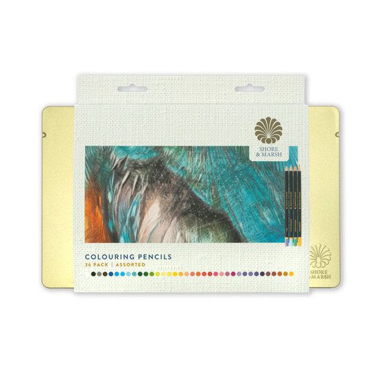 Shore & Marsh Assorted Colouring Pencils 36 Pack