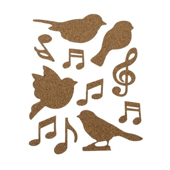 Bird Cork Stickers 11 Pack