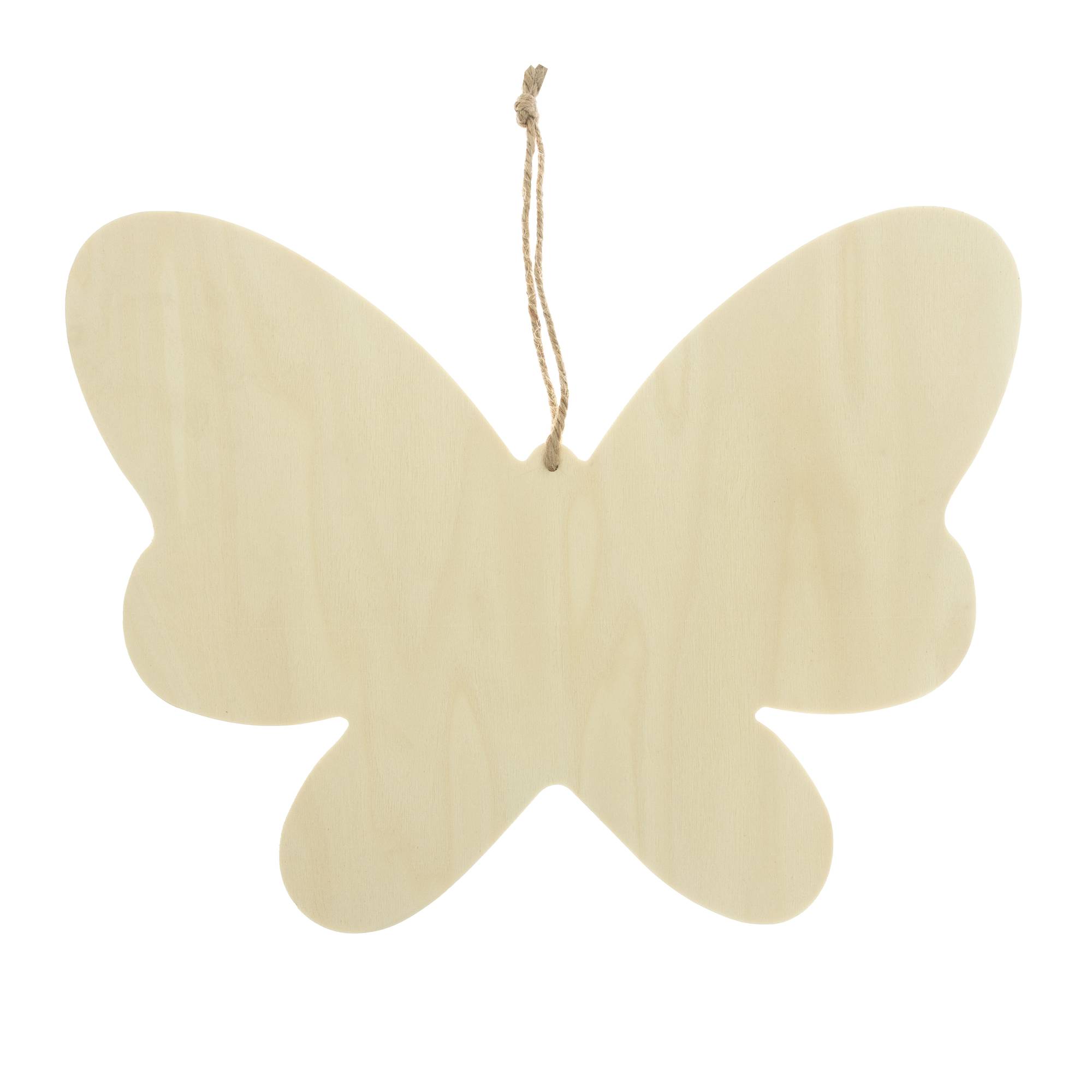 Hanging Wooden Butterfly Plaque 30.5cm