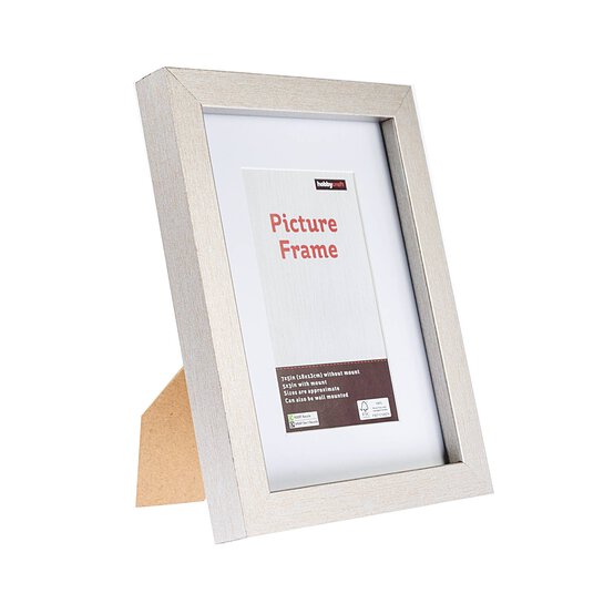 Metallic Silver Picture Frame 18cm x 13cm