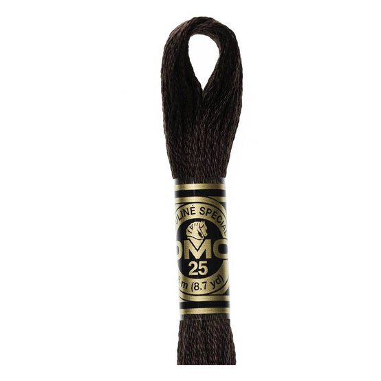 DMC Brown Mouline Special 25 Cotton Thread 8m (3371)
