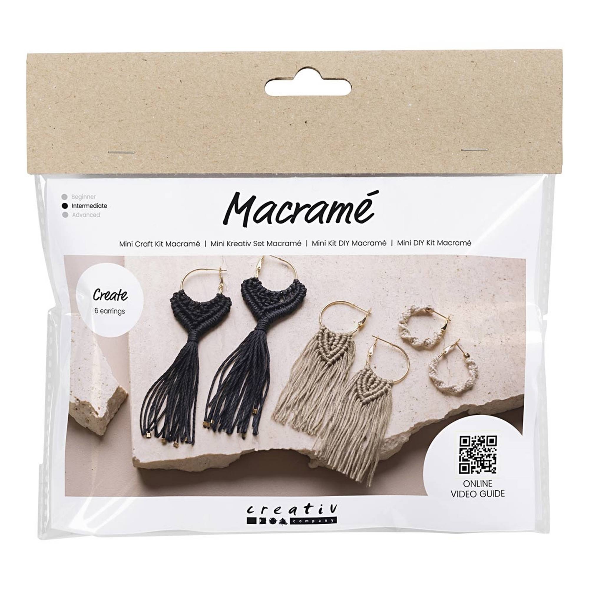 Macram&eacute; Earring Mini Craft Kit