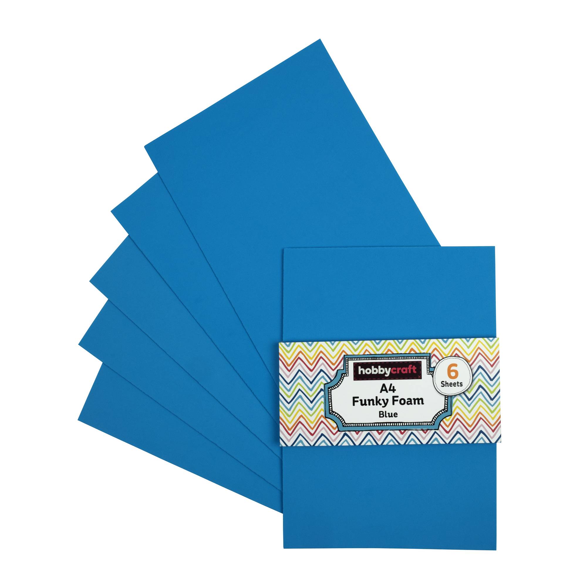 Blue EVA Foam Sheets?A4 6 Pack