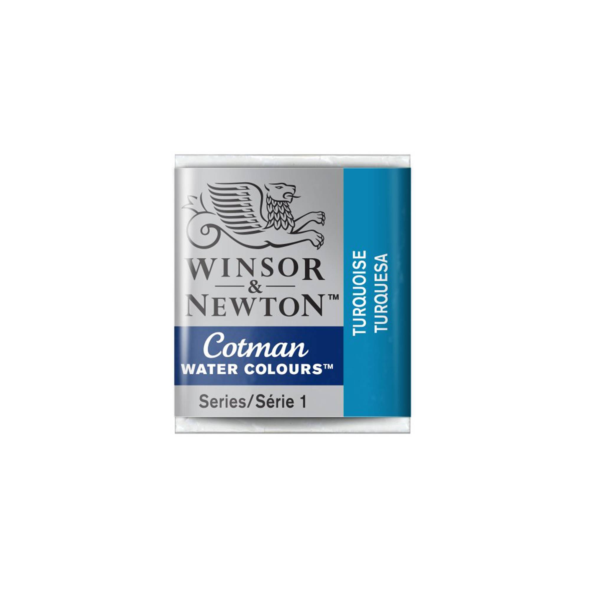 Winsor & Newton Turquoise Cotman Watercolour Half Pan