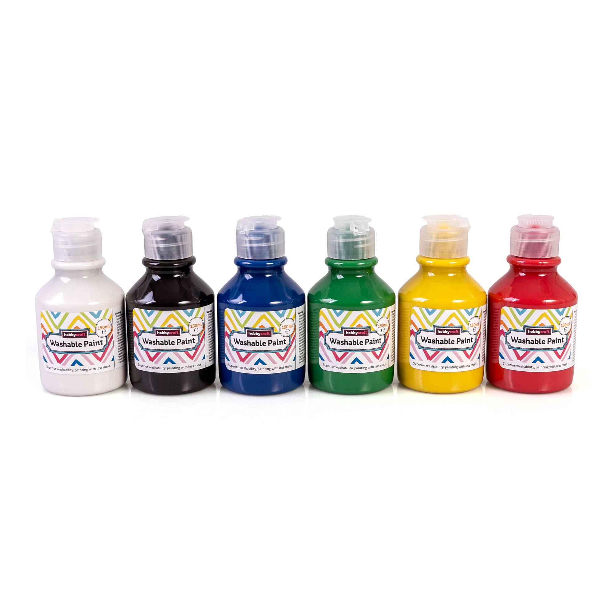 Washable Paints 150ml 6 Pack