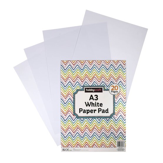 White Paper Pad A3