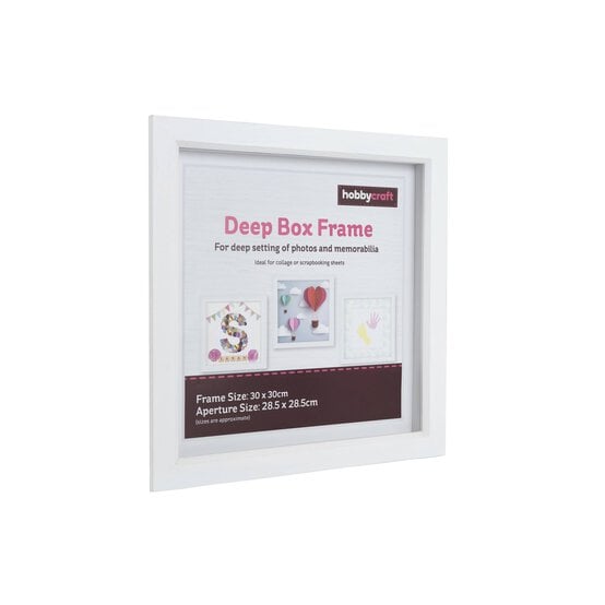 White Deep Box Frame 28.5cm x 28.5cm