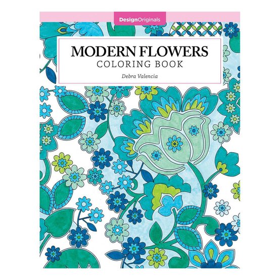 Modern Flowers Colouring Book