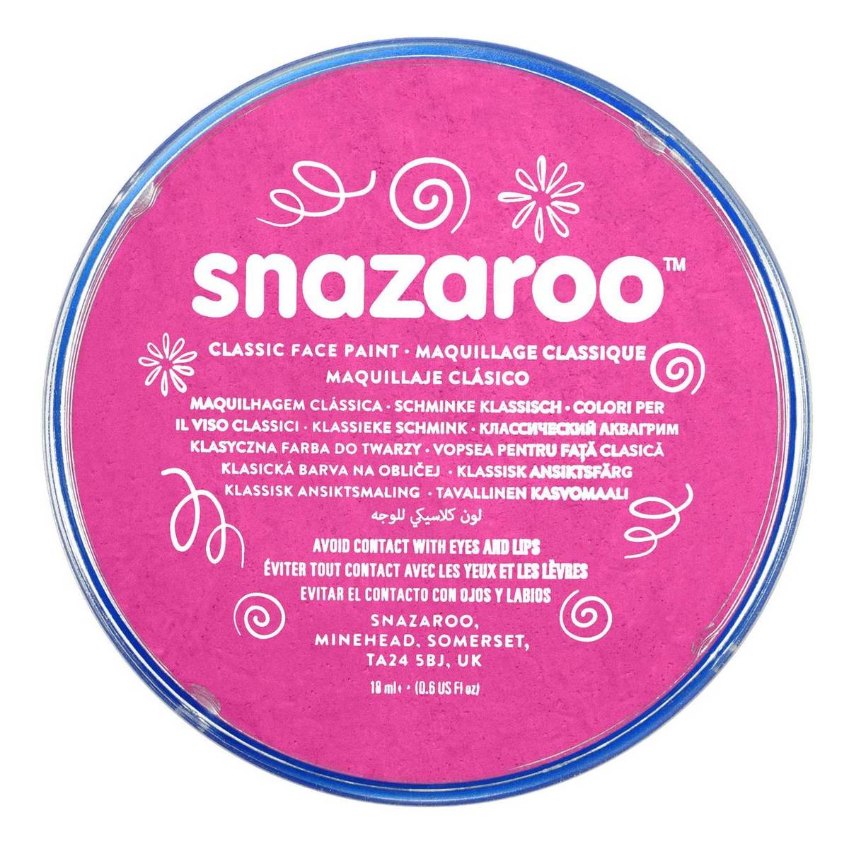 Snazaroo Bright Pink Face Paint Compact 18ml
