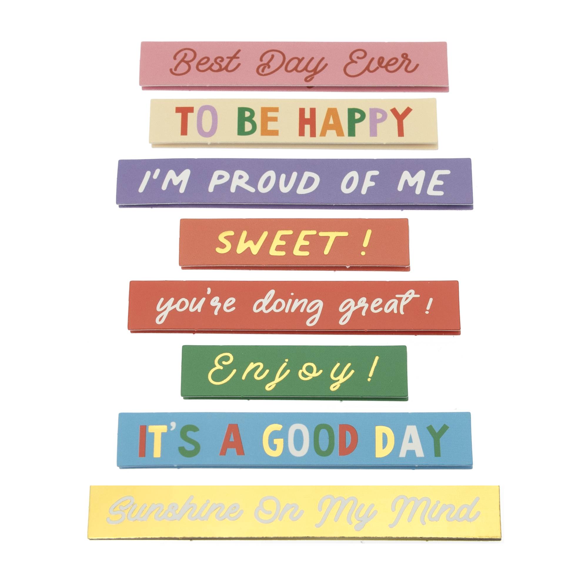 Positive Sentence Card Toppers 8 Pack