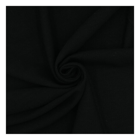 Black Linen Blend Fabric by the Metre