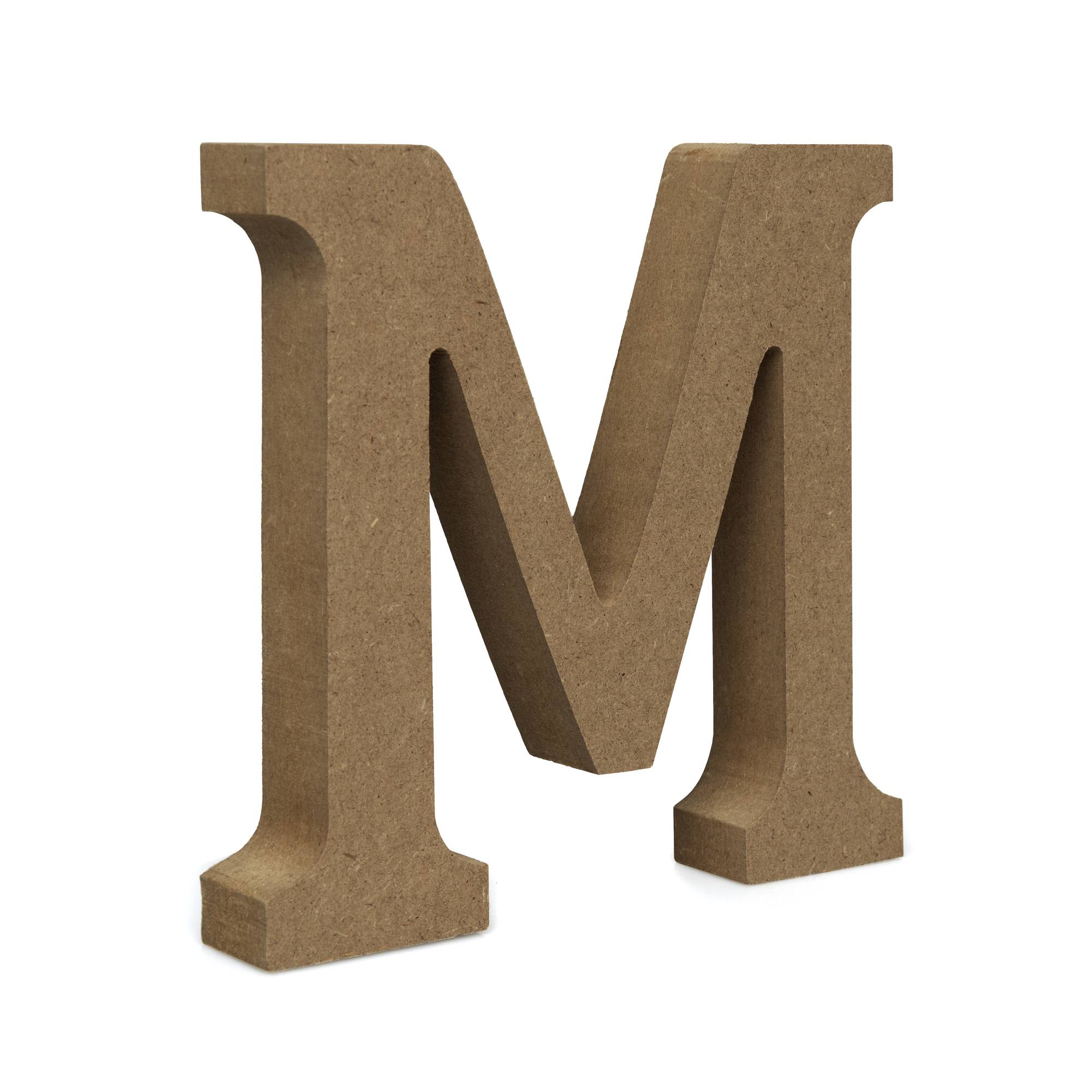 MDF Wooden Letter M 13cm