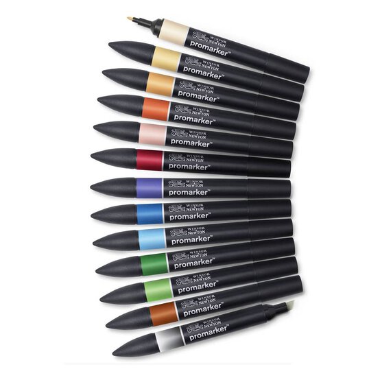 Winsor & Newton Promarkers Manga Set 1 12 Pack