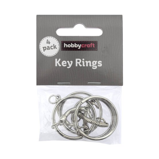 Silver Plated Keyrings?4 Pack