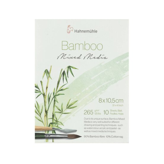 Hahnemuhle Bamboo Mixed Media Pad 8cm x 10.5cm 10 Sheets