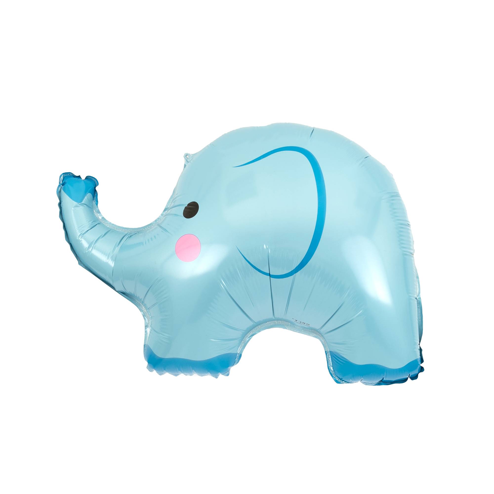 Large Blue Elephant Foil Balloon