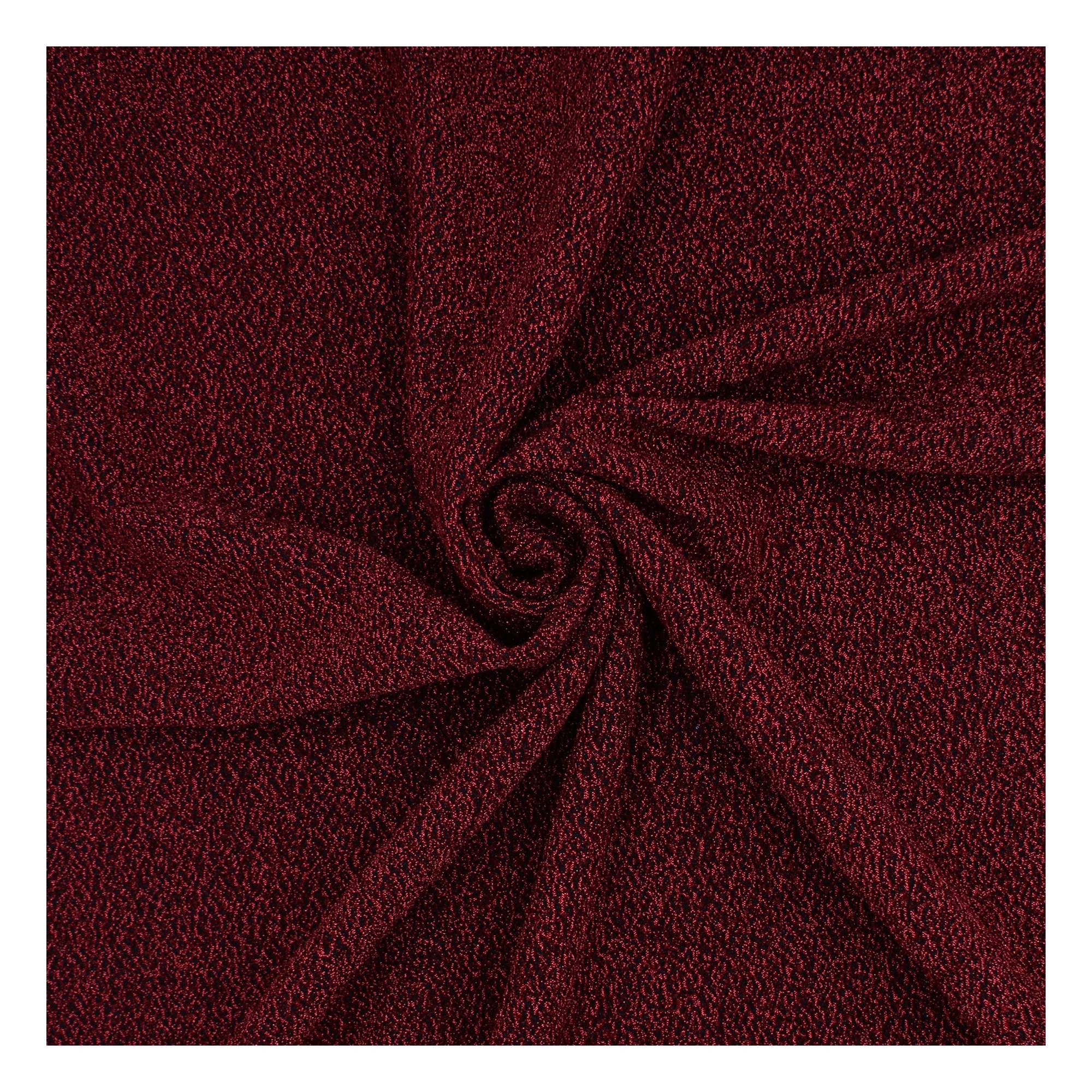 Red Metallic Jersey Fabric by the Metre