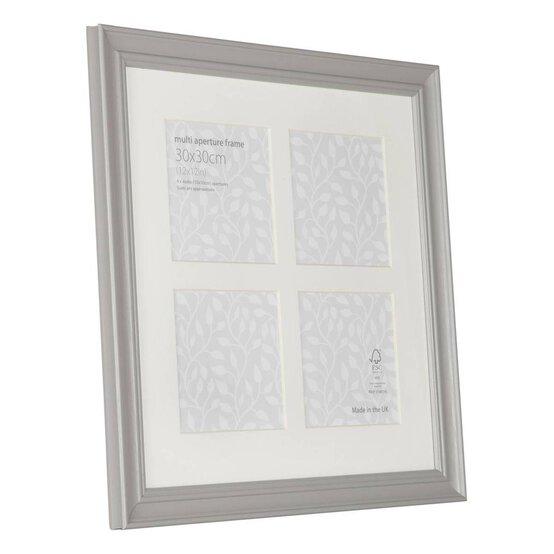 Vintage Grey Multi-Aperture Frame 30cm x 30cm