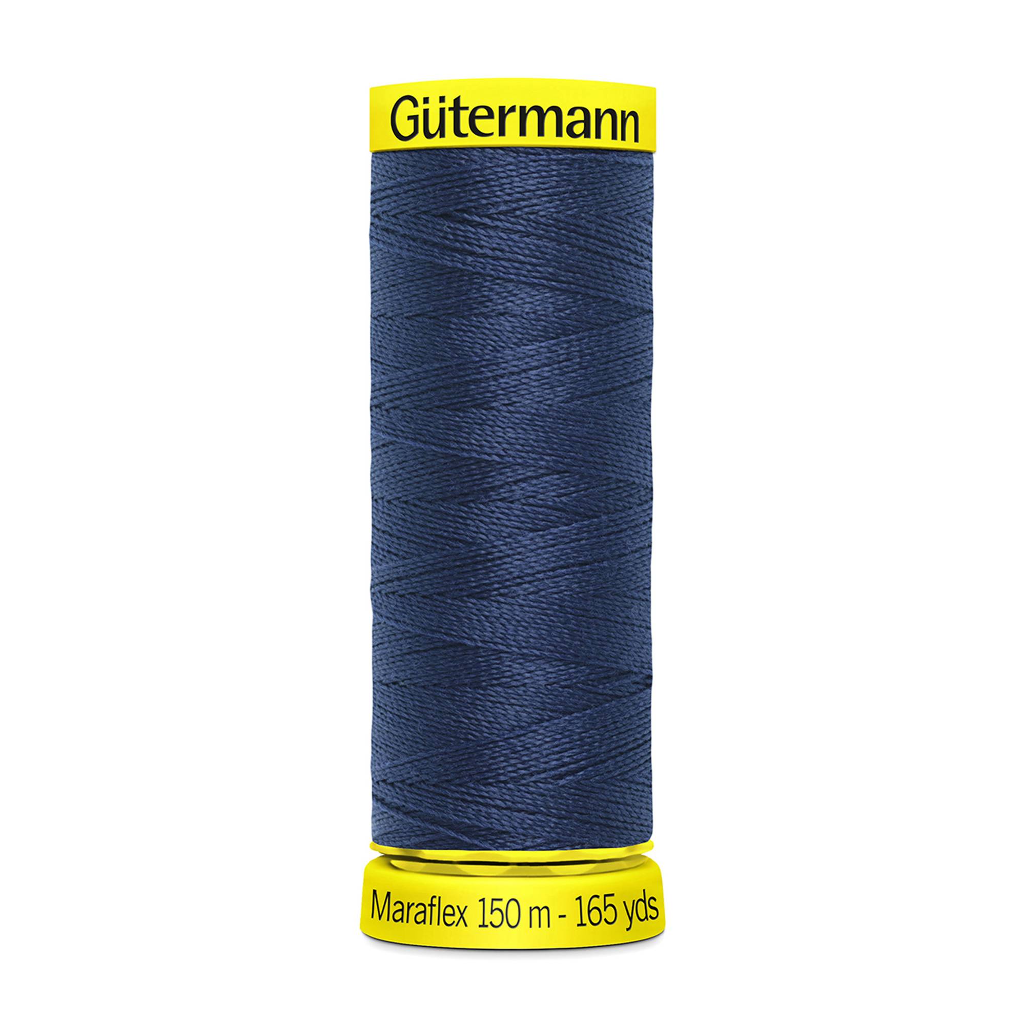 Gutermann Dark Blue Maraflex Stretchy Sewing Thread 150m (13)