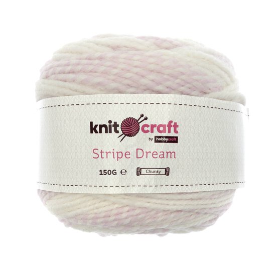Knitcraft Pink Stripe Dream 150g