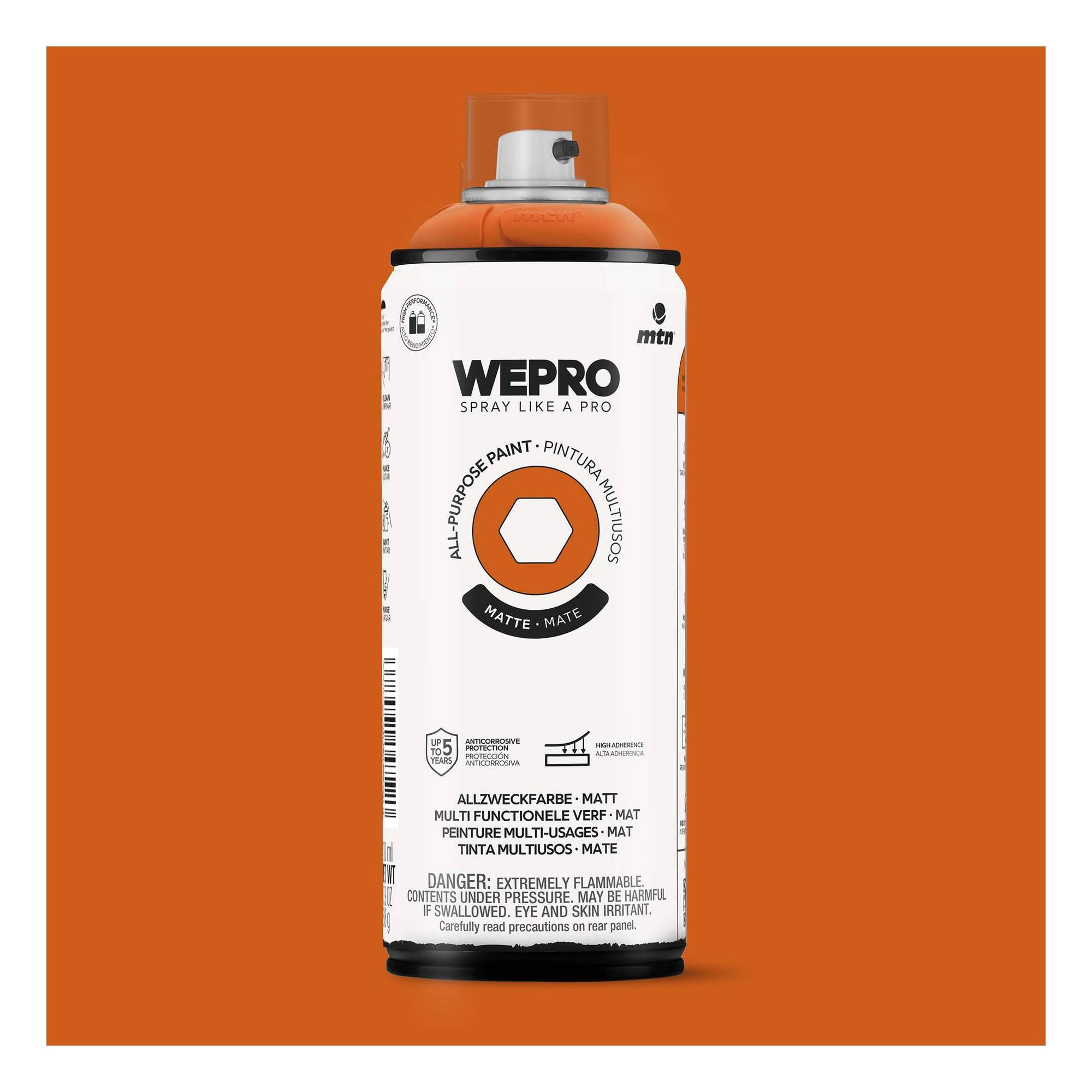 MTN WEPRO Spritz Orange Matte All-Purpose Paint 400ml